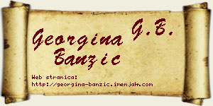 Georgina Banzić vizit kartica